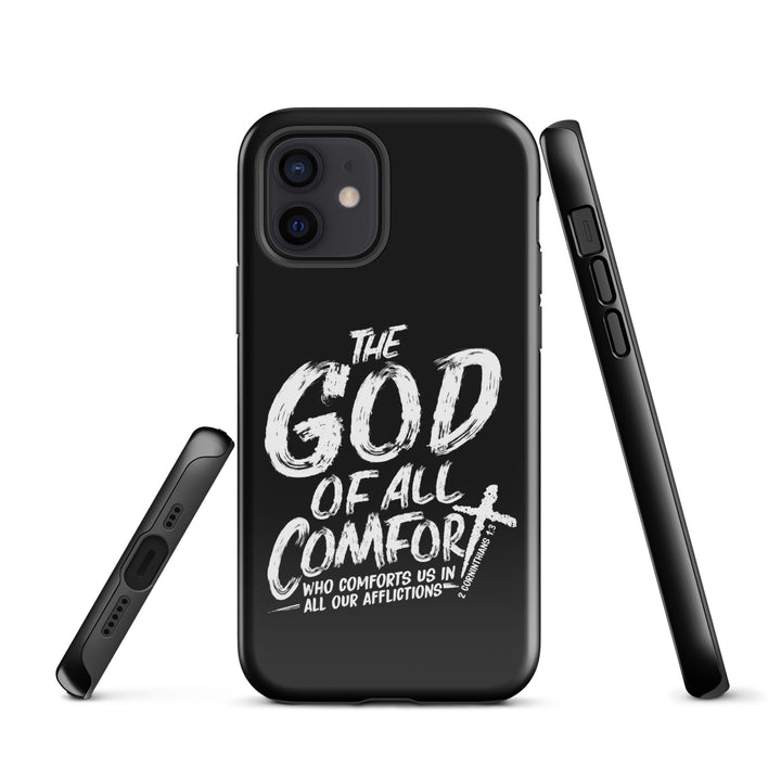 Christian Phone Case God of All Comfort Black for iPhone® iPhone® Phone Cases   