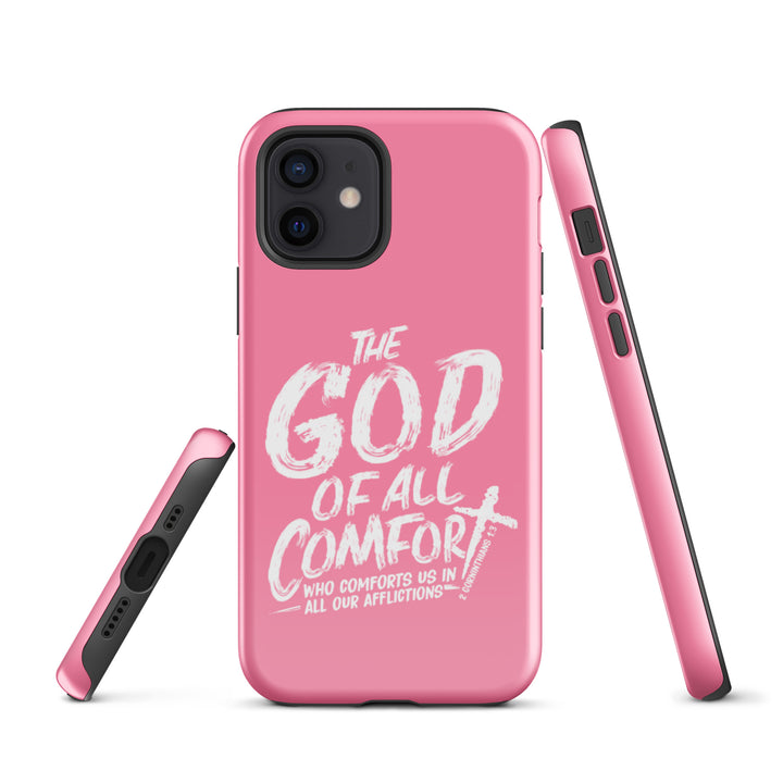 Christian Phone Case God of All Comfort Pink for iPhone® iPhone® Phone Cases   