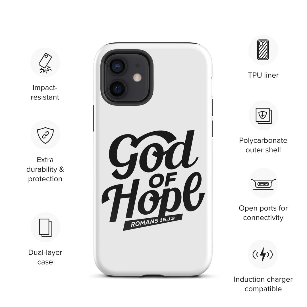 Christian Phone Case God of Hope White for iPhone® iPhone® Phone Cases   