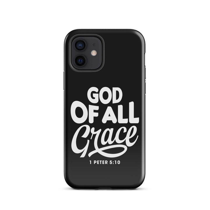 Christian Phone Case God of All Grace Black for iPhone® iPhone® Phone Cases Glossy iPhone 12 