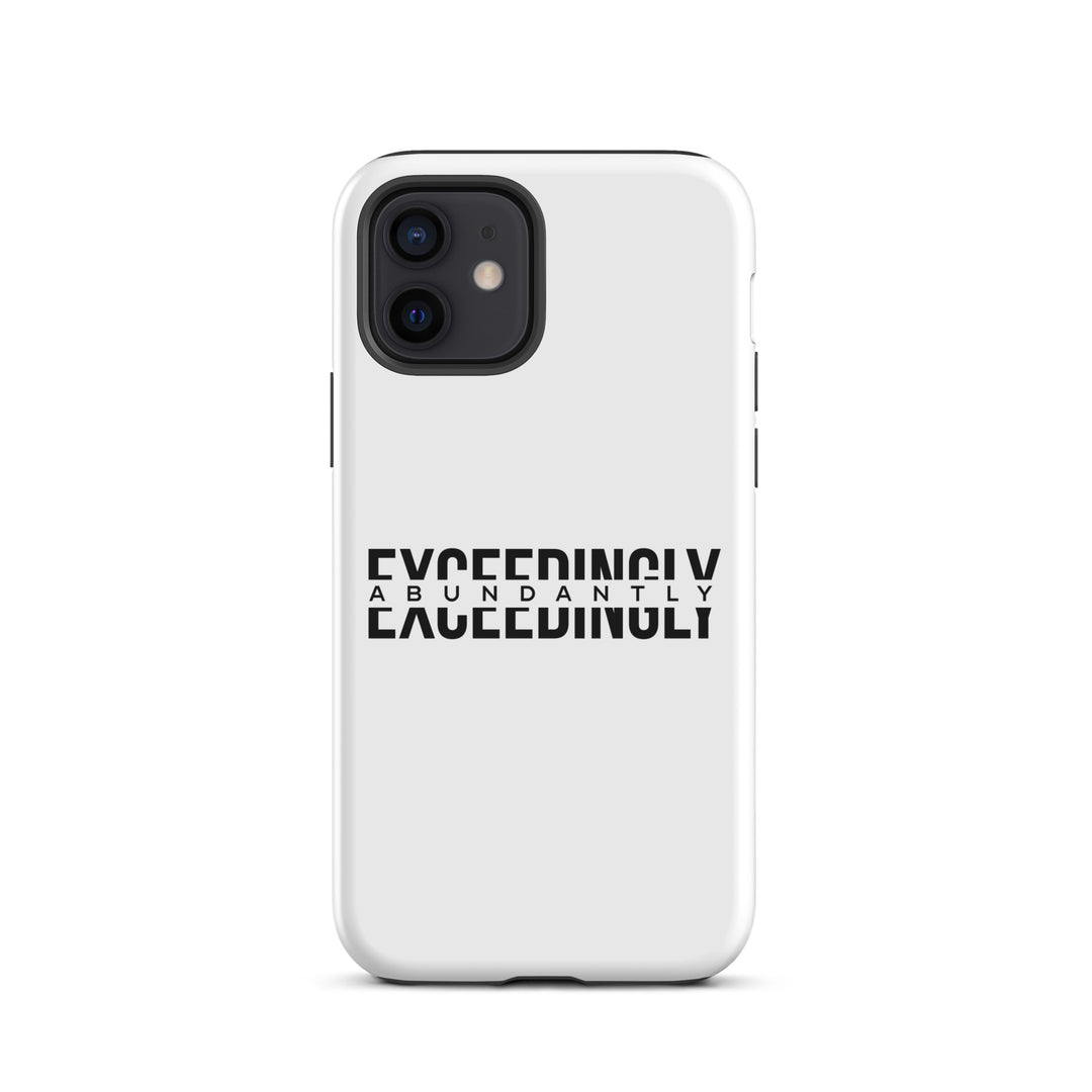 Christian Phone Case Exceedingly Abundantly White for iPhone® iPhone® Phone Cases Glossy iPhone 12 