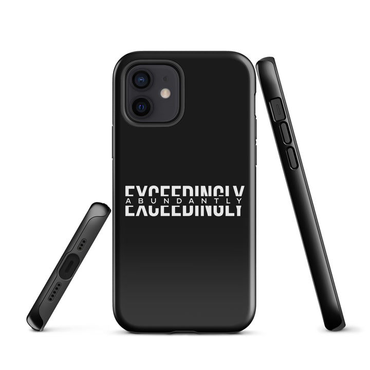 Christian Phone Case Exceedingly Abundantly Black for iPhone® iPhone® Phone Cases   