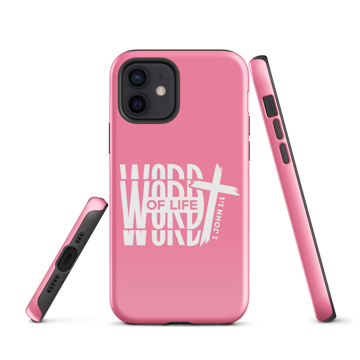 Christian Phone Case Word of Life Cross Pink for iPhone® iPhone® Phone Cases   