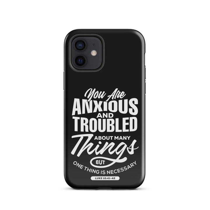 Christian Phone Case Anxious And Troubled Black for iPhone® iPhone® Phone Cases Glossy iPhone 12 