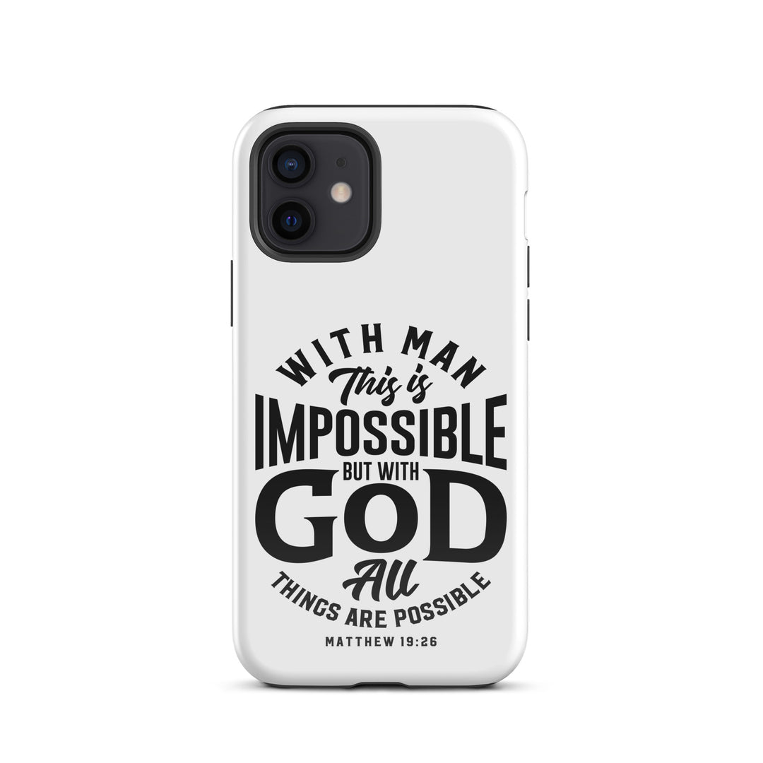 Christian Phone Case All Things Possible White for iPhone® iPhone® Phone Cases Glossy iPhone 12 