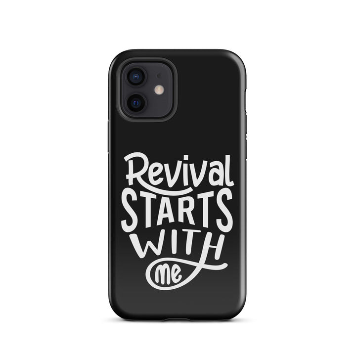 Christian Phone Case Revival Starts With Me Black for iPhone® iPhone® Phone Cases Glossy iPhone 12 