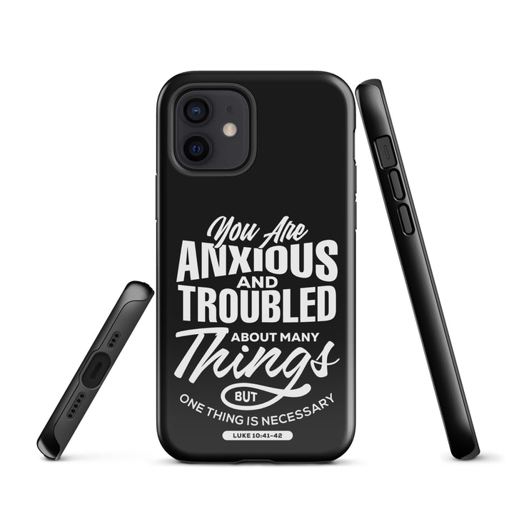 Christian Phone Case Anxious And Troubled Black for iPhone® iPhone® Phone Cases   