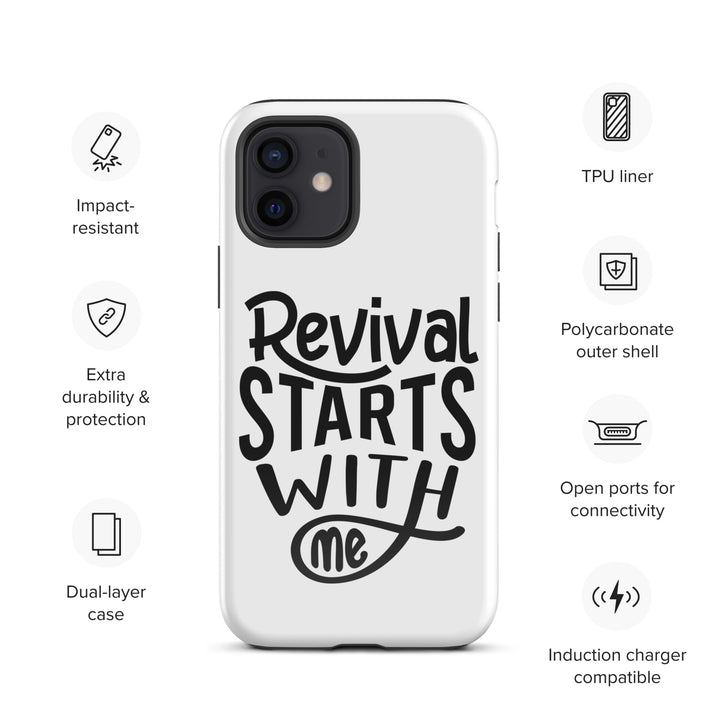 Christian Phone Case Revival Starts With Me White for iPhone® iPhone® Phone Cases   