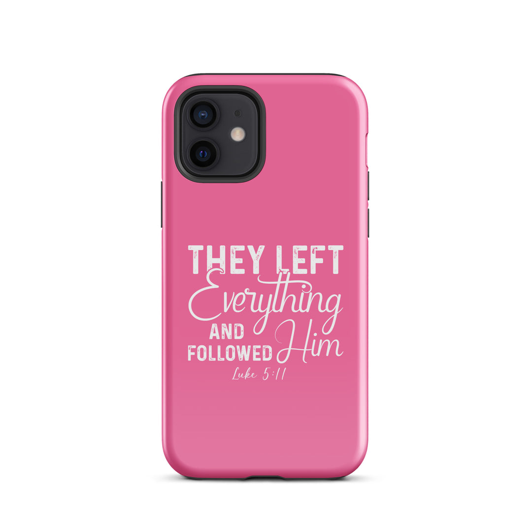 Christian Phone Case Left Everything Pink for iPhone® iPhone® Phone Cases Glossy iPhone 12 