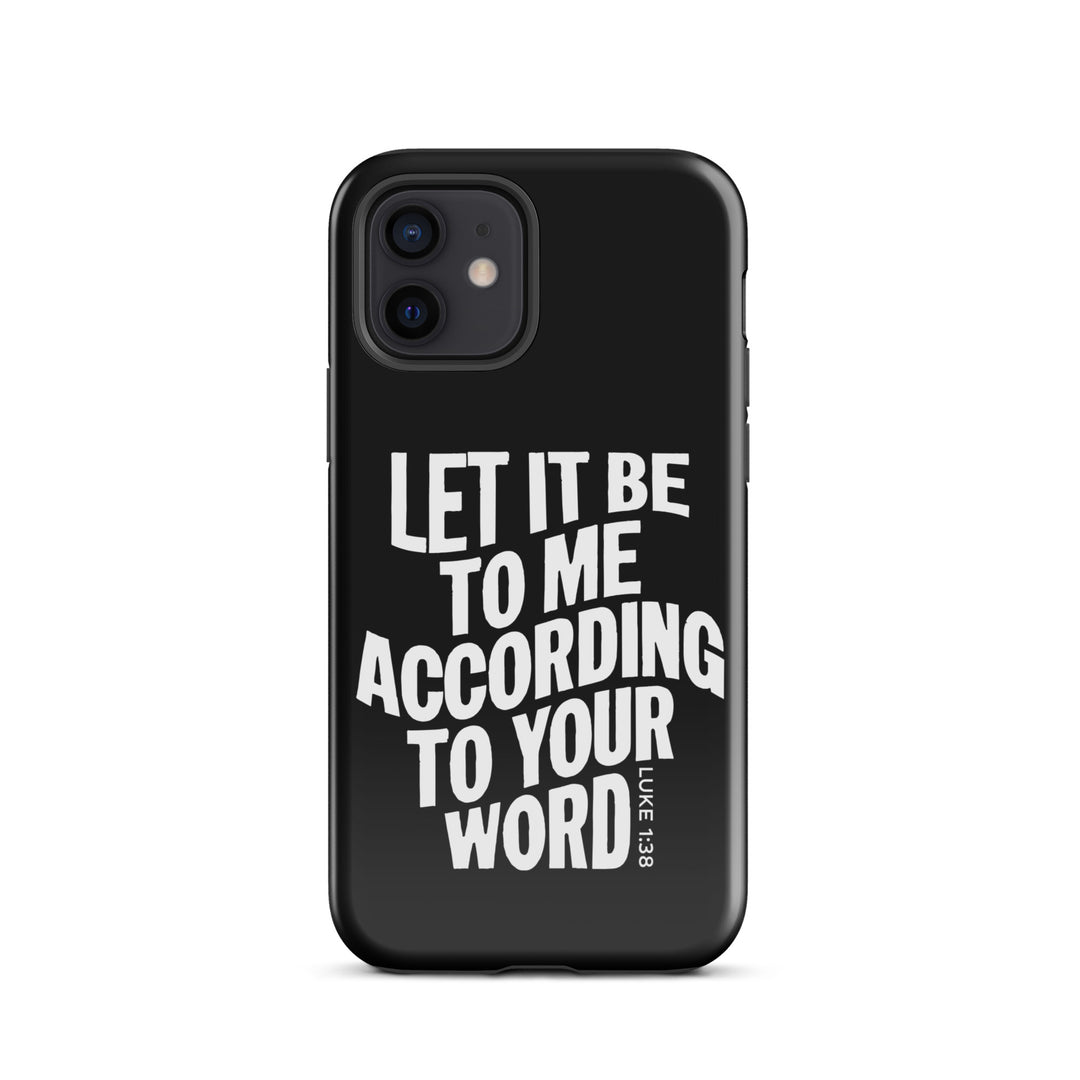 Christian Phone Case According To Your Word Black for iPhone® iPhone® Phone Cases   