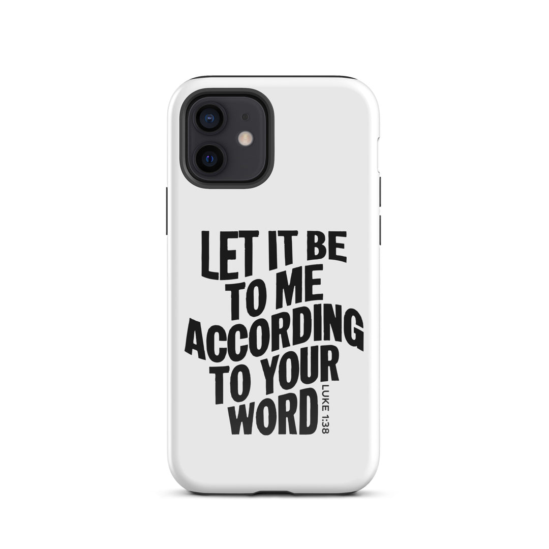 Christian Phone Case According To Your Word White for iPhone® iPhone® Phone Cases Glossy iPhone 12 