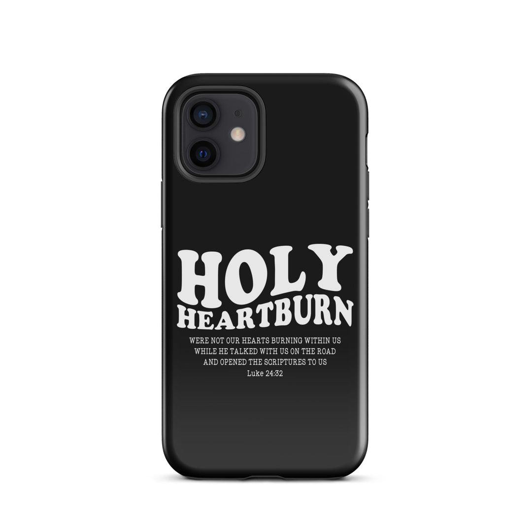 Christian Phone Case Holy Heartburn Black for iPhone® iPhone® Phone Cases Glossy iPhone 12 