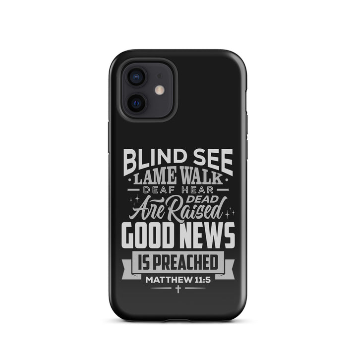 Christian Phone Case Go Tell John Black for iPhone® iPhone® Phone Cases Glossy iPhone 12 