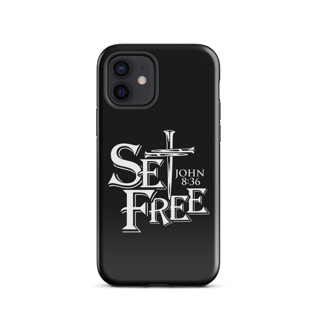 Christian Phone Case Set Free Black for iPhone® iPhone® Phone Cases Glossy iPhone 12 