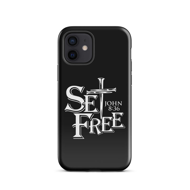 Christian Phone Case Set Free Black for iPhone® iPhone® Phone Cases Glossy iPhone 12 