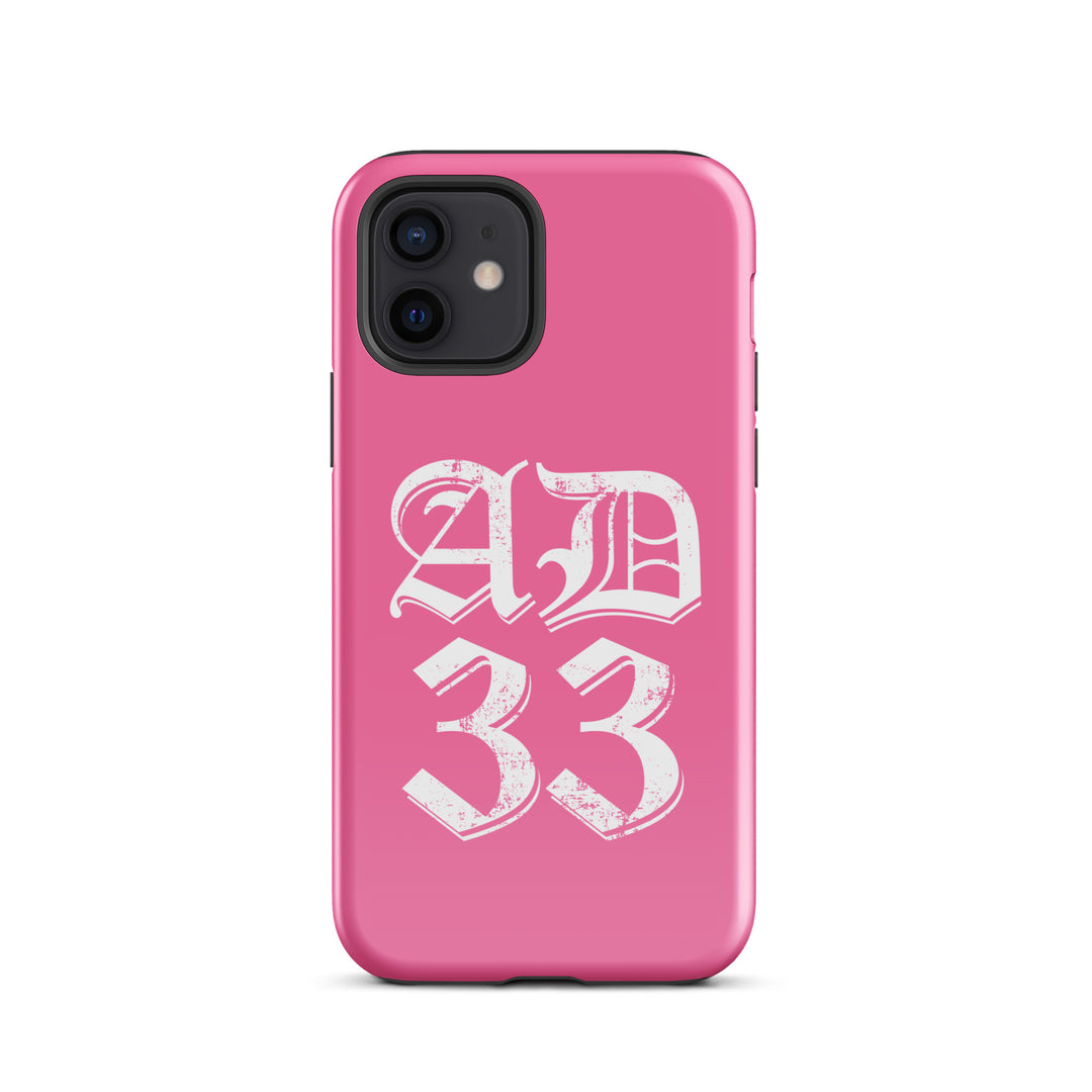 Christian Phone Case AD 33 Old English Pink for iPhone® iPhone® Phone Cases Glossy iPhone 12 