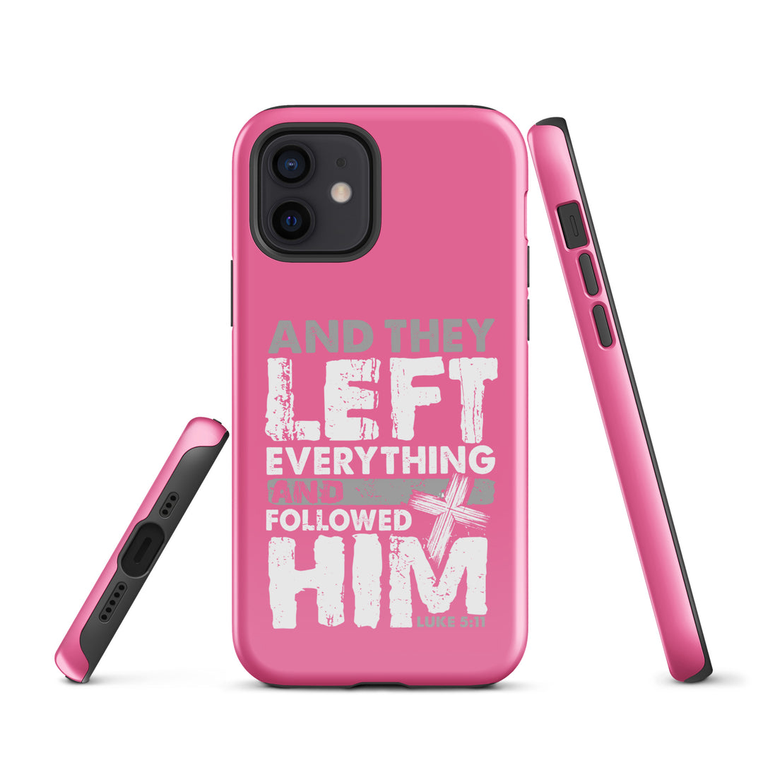 Christian Phone Case Left Everything Cross Pink for iPhone® iPhone® Phone Cases   