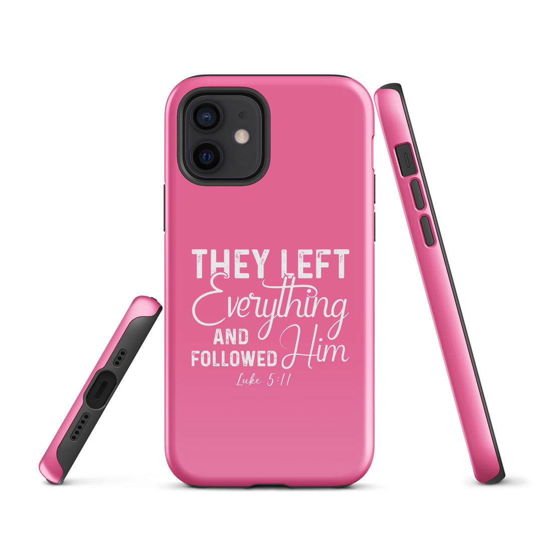 Christian Phone Case Left Everything Pink for iPhone® iPhone® Phone Cases   