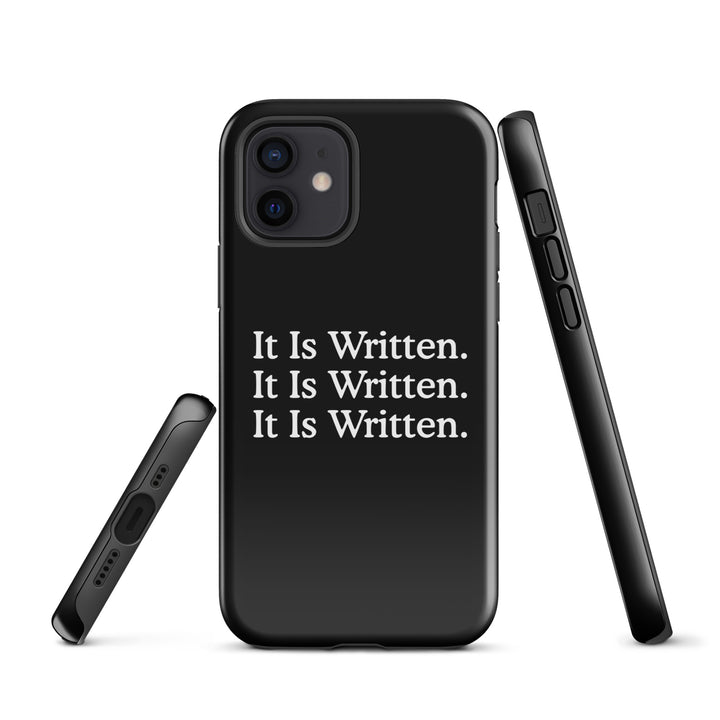 Christian Phone Case It Is Written Black for iPhone® iPhone® Phone Cases   