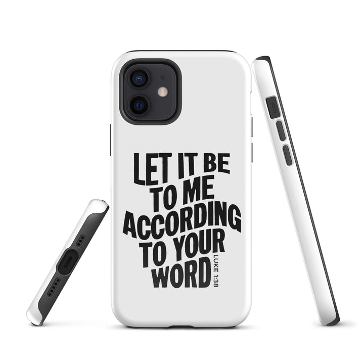 Christian Phone Case According To Your Word White for iPhone® iPhone® Phone Cases   