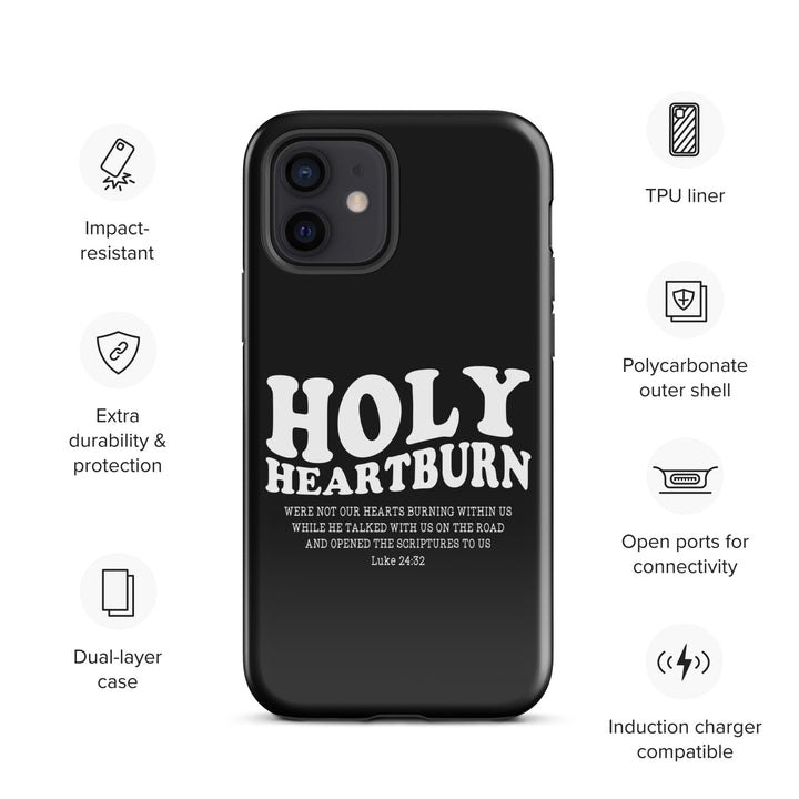 Christian Phone Case Holy Heartburn Black for iPhone® iPhone® Phone Cases   