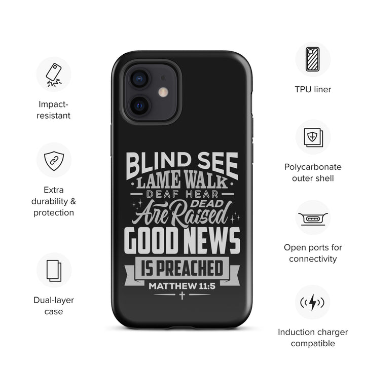 Christian Phone Case Go Tell John Black for iPhone® iPhone® Phone Cases   