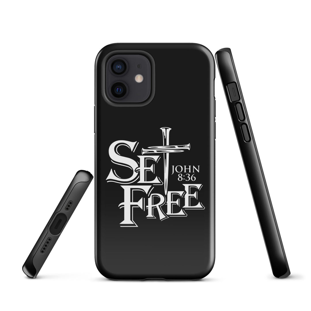 Christian Phone Case Set Free Black for iPhone® iPhone® Phone Cases   