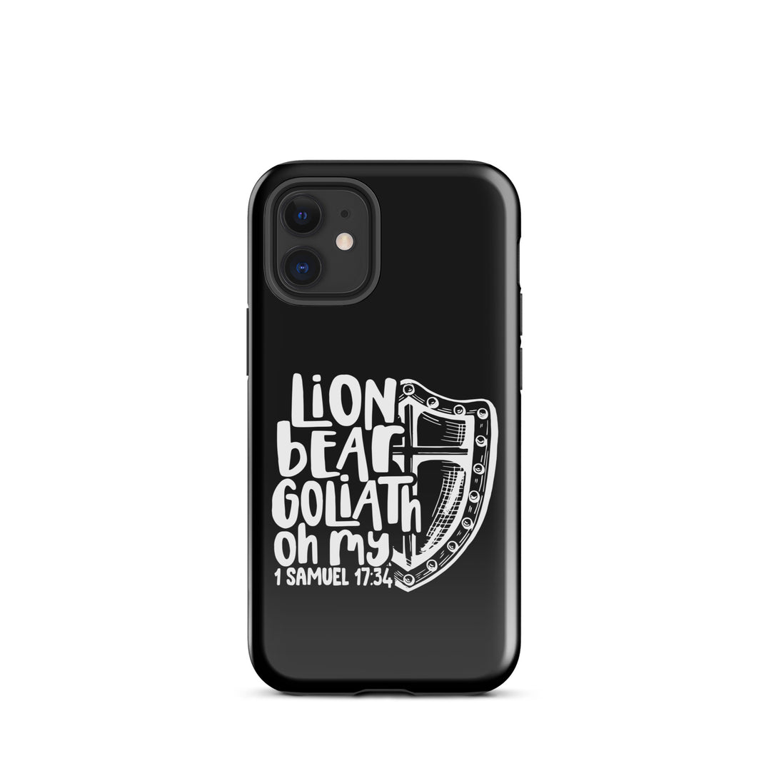 Christian Phone Case Lion Bear Goliath Oh My for iPhone® iPhone® Phone Cases Glossy iPhone 12 mini 