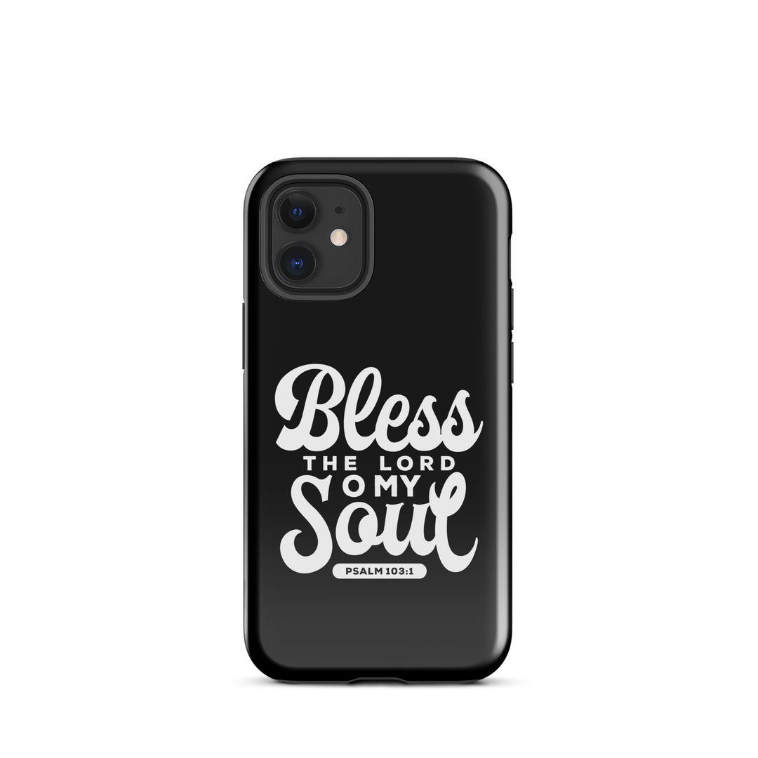 Christian Phone Case Bless The Lord Tough for iPhone® iPhone® Phone Cases Glossy iPhone 12 mini 