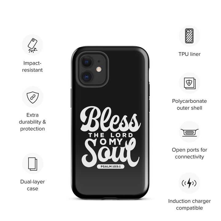 Christian Phone Case Bless The Lord Tough for iPhone® iPhone® Phone Cases   