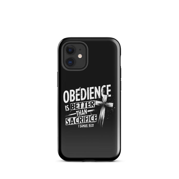 Christian Phone Case Obedience Is Better for iPhone® iPhone® Phone Cases Glossy iPhone 12 mini 