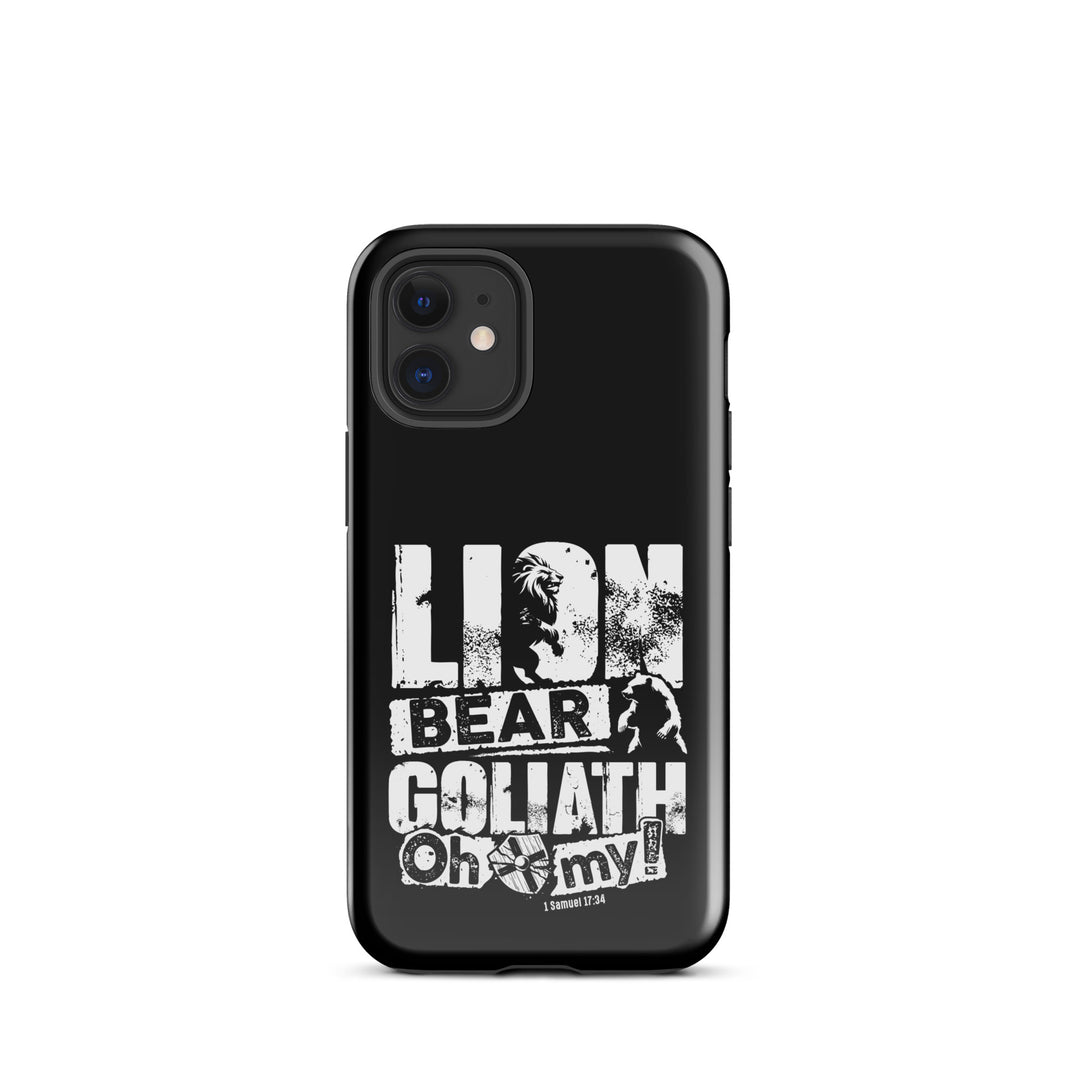 Christian Phone Case Lion Bear Goliath for iPhone® iPhone® Phone Cases Glossy iPhone 12 mini 