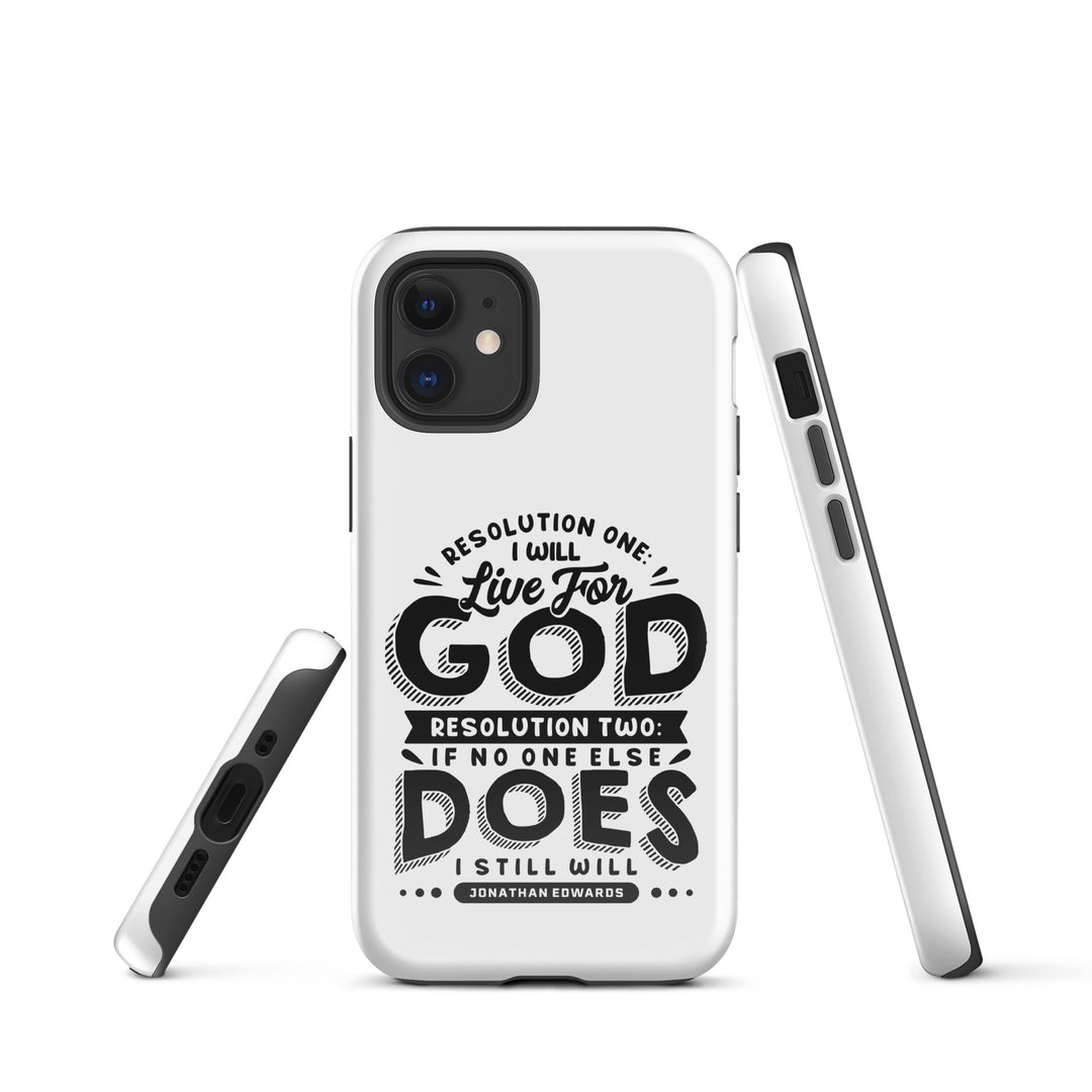 Christian Phone Case Live For God White for iPhone® iPhone® Phone Cases   