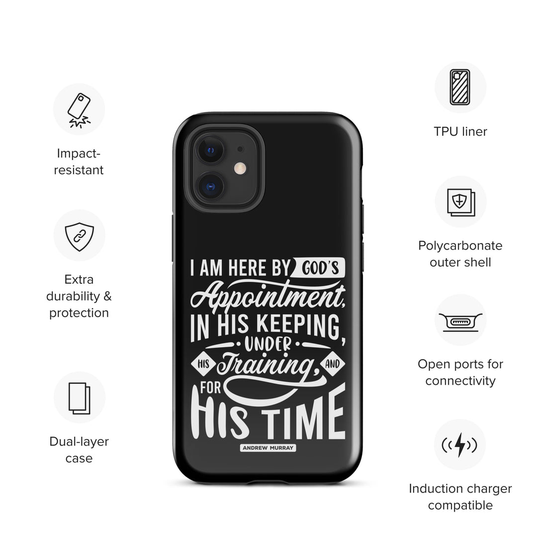 Christian Phone Case His Time Black for iPhone® iPhone® Phone Cases   