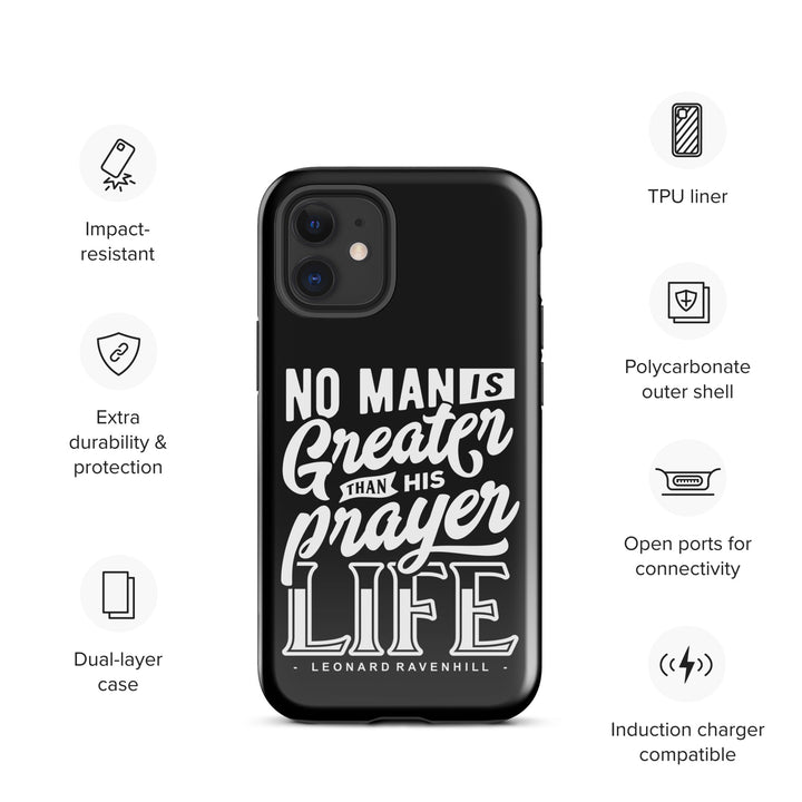 Christian Phone Case Prayer Life Black for iPhone® iPhone® Phone Cases   