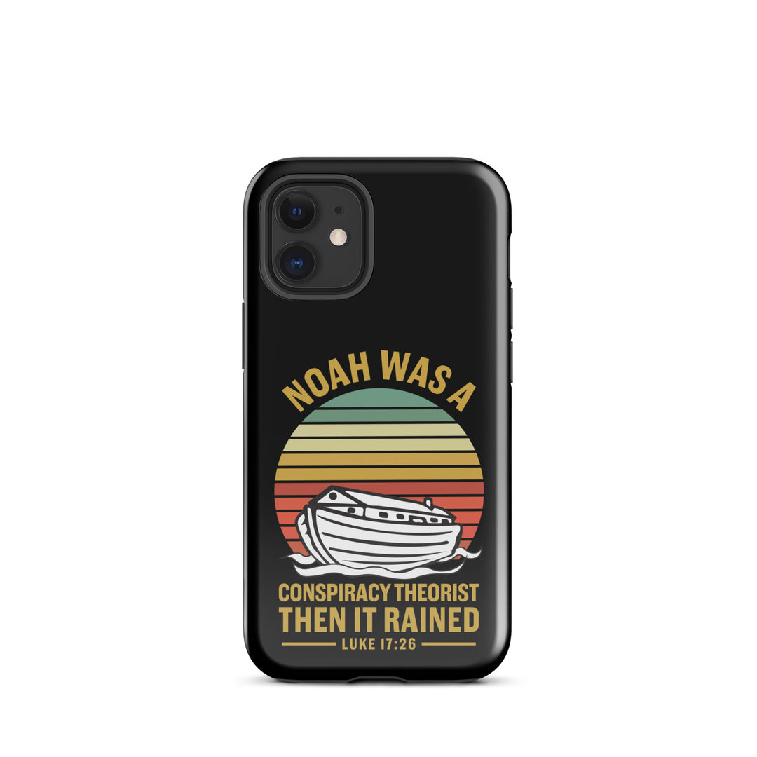 Christian Phone Case Noah Conspiracy Black for iPhone® iPhone® Phone Cases Glossy iPhone 12 mini 