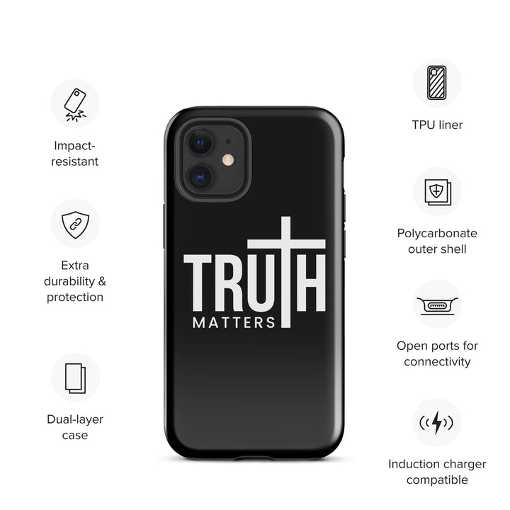 Christian Phone Case Truth Matters Black for iPhone® iPhone® Phone Cases   