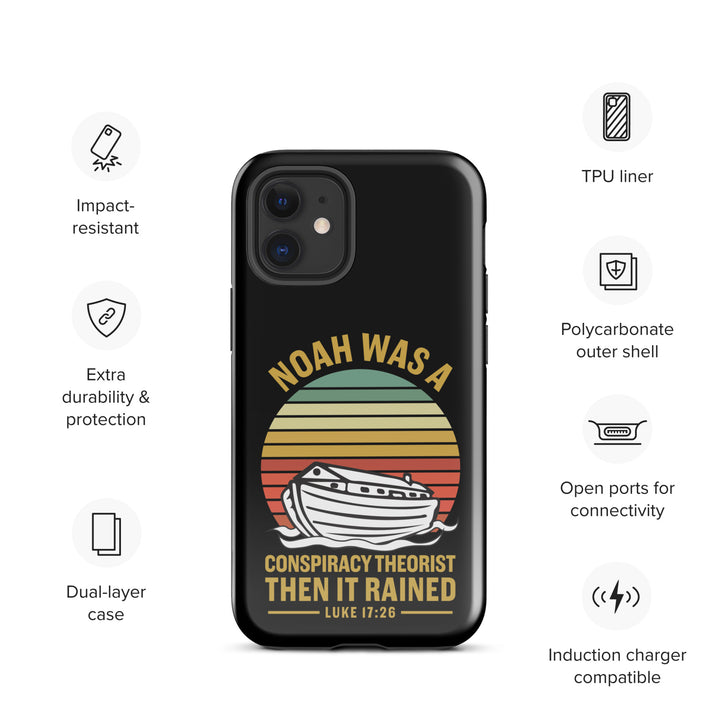 Christian Phone Case Noah Conspiracy Black for iPhone® iPhone® Phone Cases   