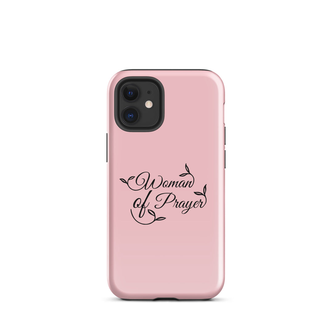 Christian Phone Case Woman of Prayer Pink for iPhone® iPhone® Phone Cases Glossy iPhone 12 mini 