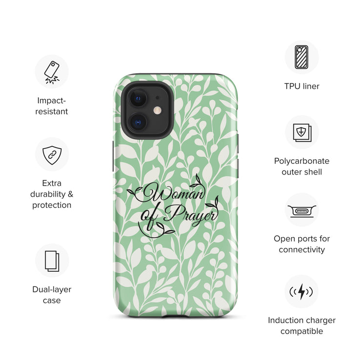 Christian Phone Case Woman of Prayer Green for iPhone® iPhone® Phone Cases   