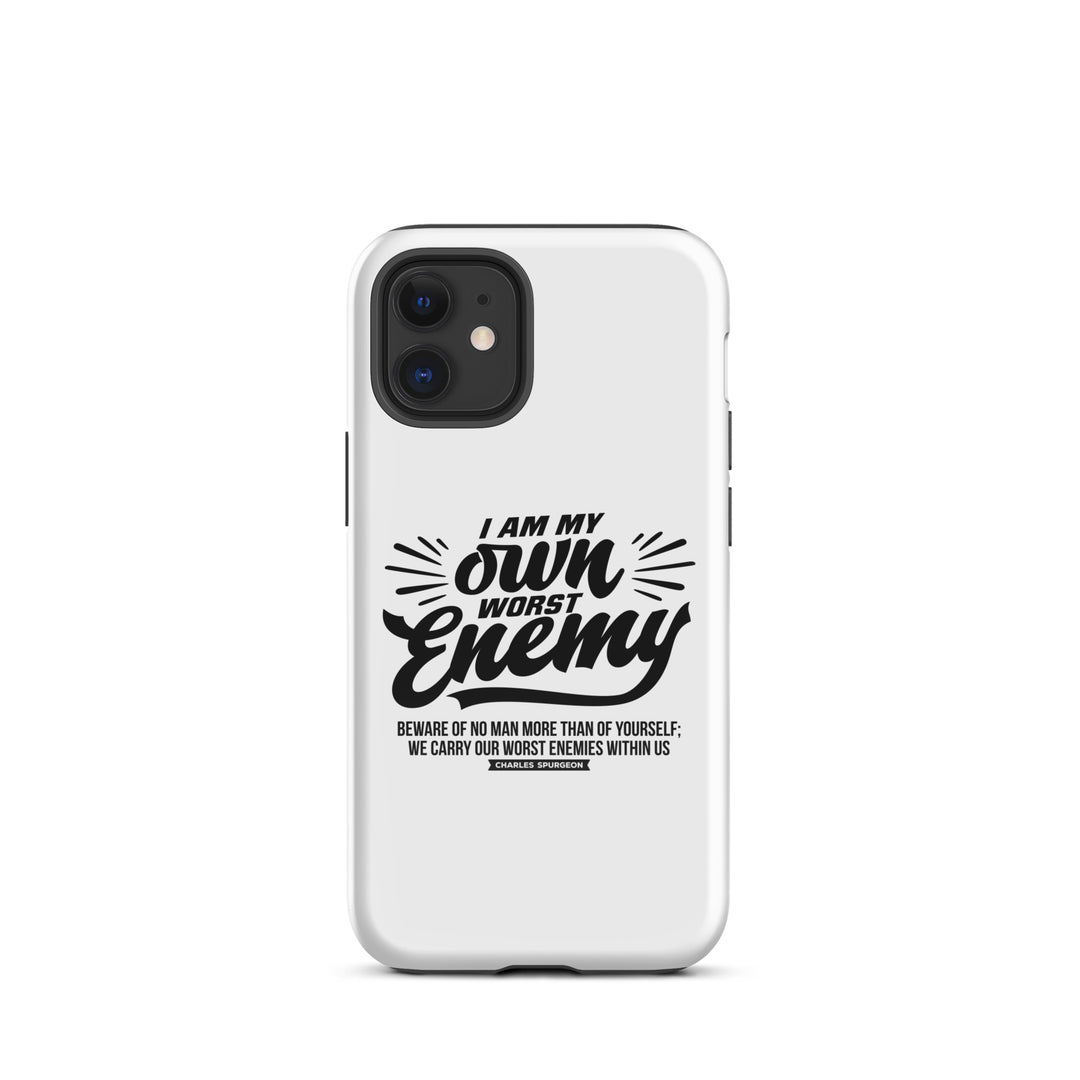 Christian Phone Case Worst Enemy White for iPhone® iPhone® Phone Cases Glossy iPhone 12 mini 