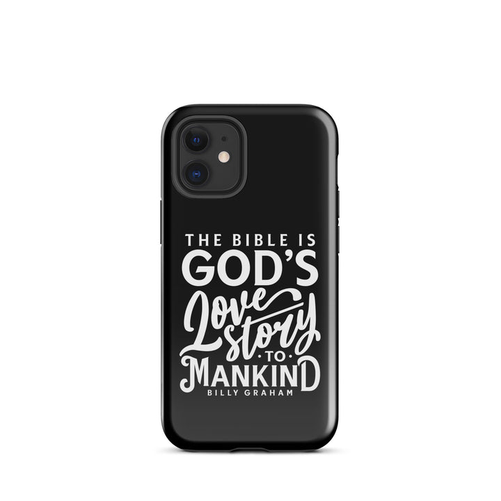 Christian Phone Case God's Love Story Black for iPhone® iPhone® Phone Cases Glossy iPhone 12 mini 