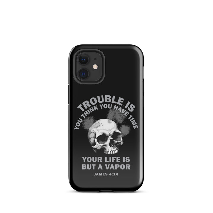 Christian Phone Case Life Is Vapor Black for iPhone® iPhone® Phone Cases Glossy iPhone 12 mini 