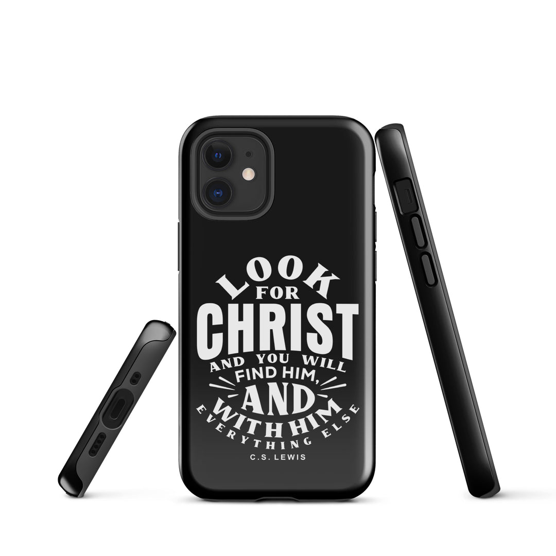 Christian Phone Case Look For Christ Black for iPhone® iPhone® Phone Cases   