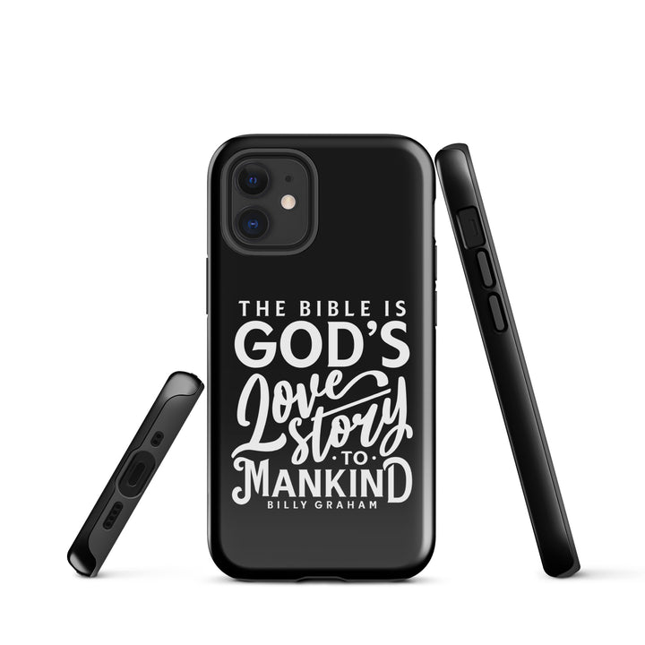 Christian Phone Case God's Love Story Black for iPhone® iPhone® Phone Cases   