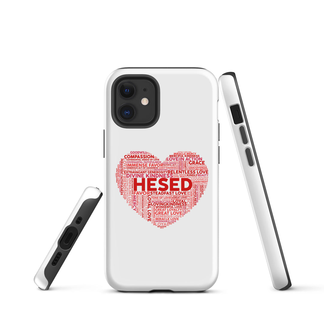 Christian Phone Case Hesed Heart White for iPhone® iPhone® Phone Cases   