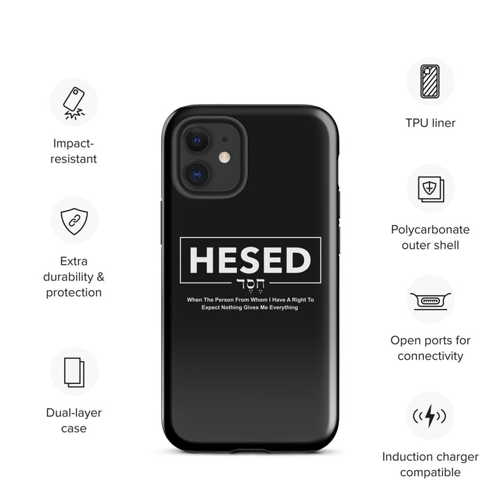 Christian Phone Case Hesed Everything Black for iPhone® iPhone® Phone Cases   