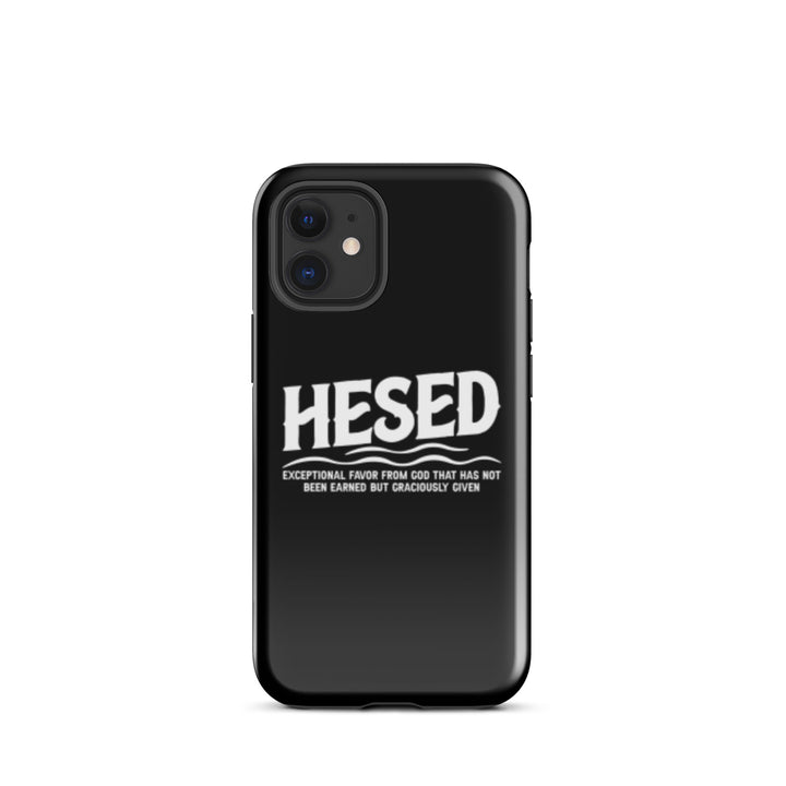 Christian Phone Case Hesed Exceptional Favor Black for iPhone® iPhone® Phone Cases Glossy iPhone 12 mini 