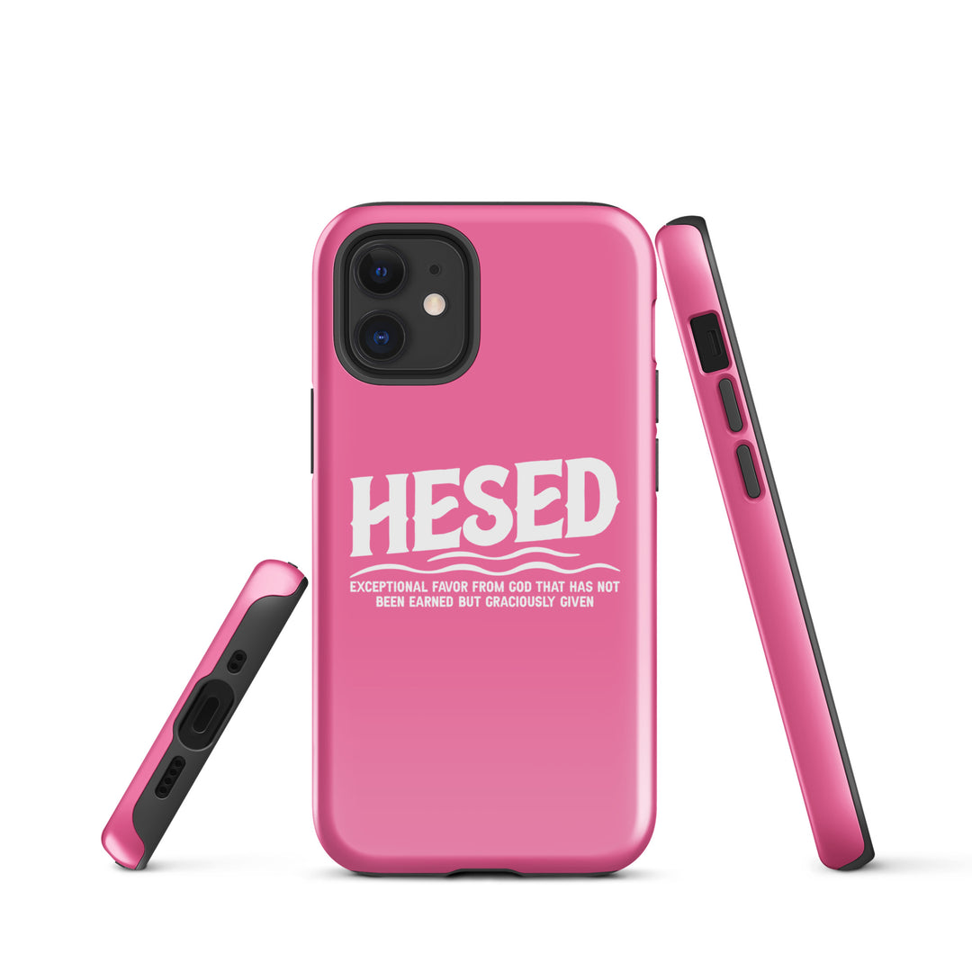 Christian Phone Case Hesed Exceptional Favor Pink for iPhone® iPhone® Phone Cases   