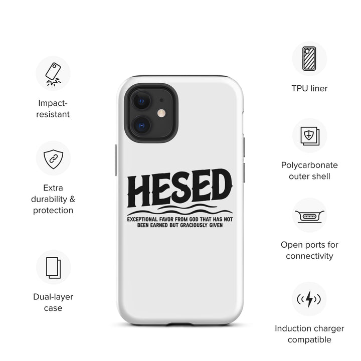 Christian Phone Case Hesed Exceptional Favor White for iPhone® iPhone® Phone Cases   